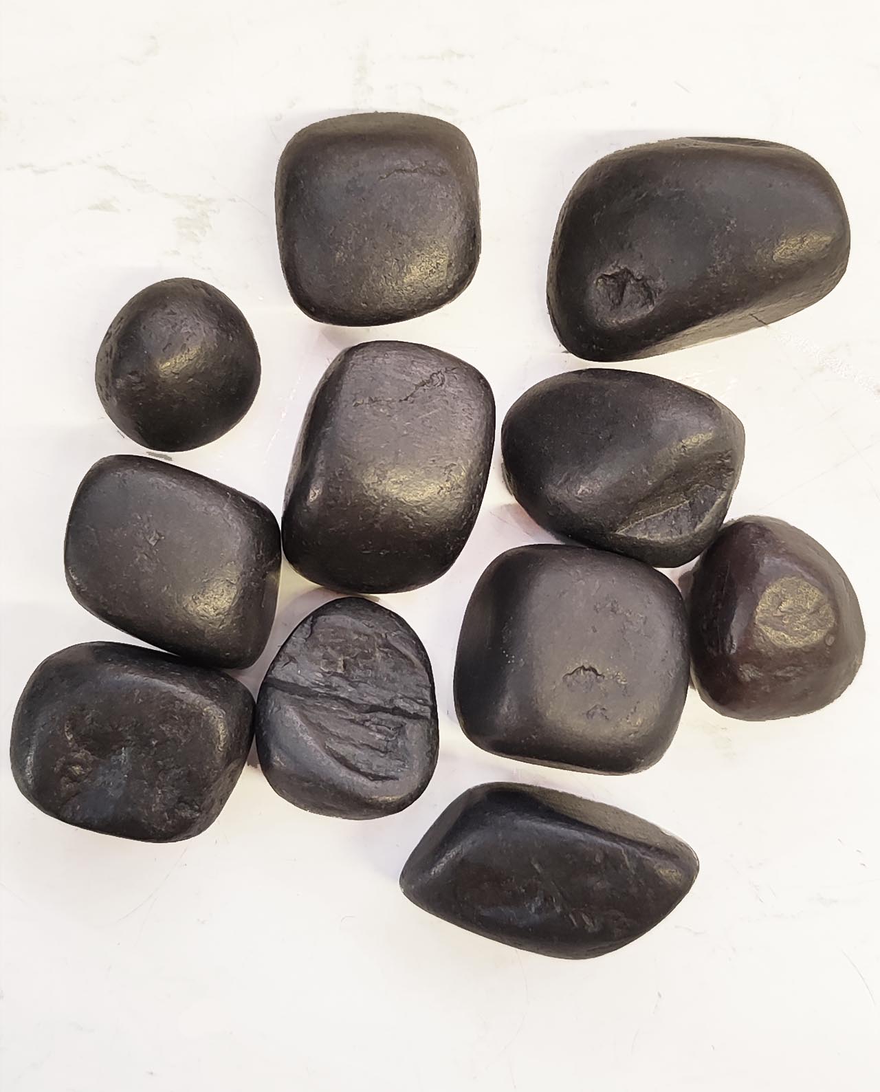 Shungita (La Piedra Maravillosa), Piedras Roladas, MEDIANA, 100 gr.